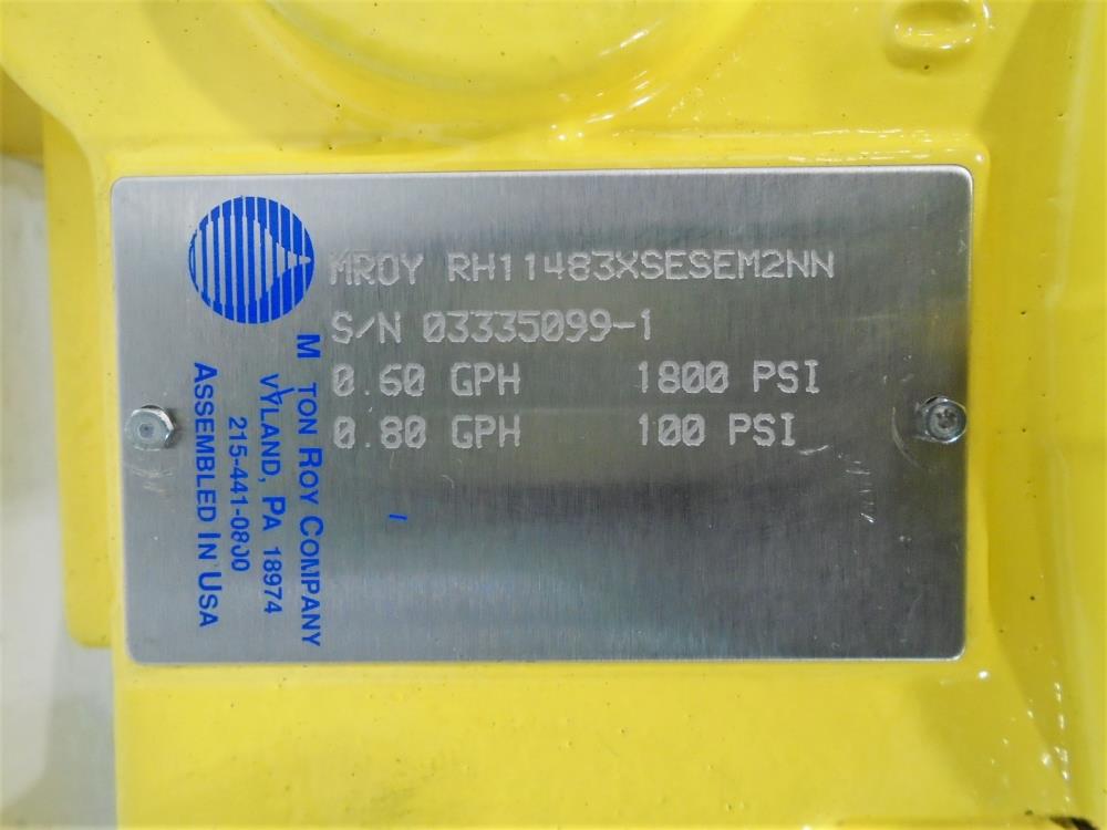 Milton Roy MROY A and B Metering Pump, RH11483XSESEM2NN